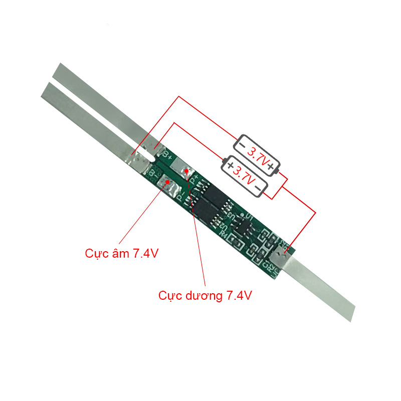 Mạch bảo vệ pin 2S và sơ đồ nối